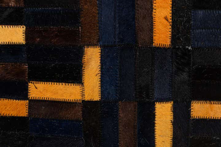 4' 11 x 7' 11 Cowhide - Patchwork Rug