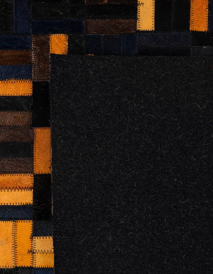 Detail image of 4' 11 x 7' 11 Cowhide - Patchwork Rug