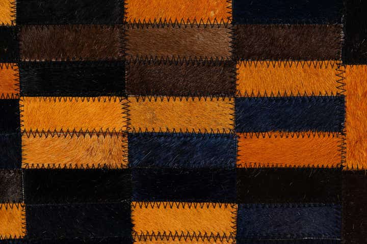 5' x 7' 11 Cowhide - Patchwork Rug