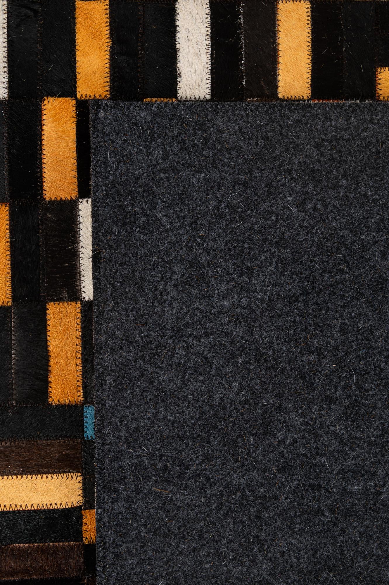 5' x 7' 11 Cowhide - Patchwork Rug