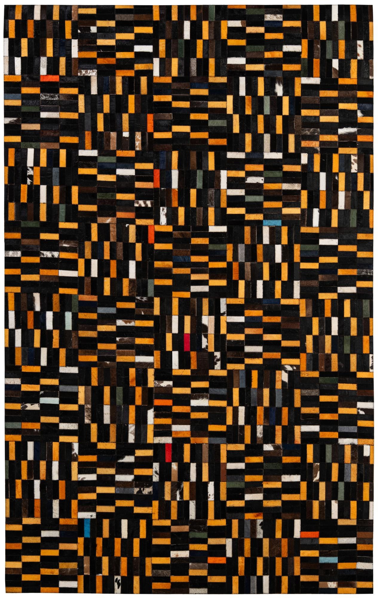 5' x 7' 11 Cowhide - Patchwork Rug