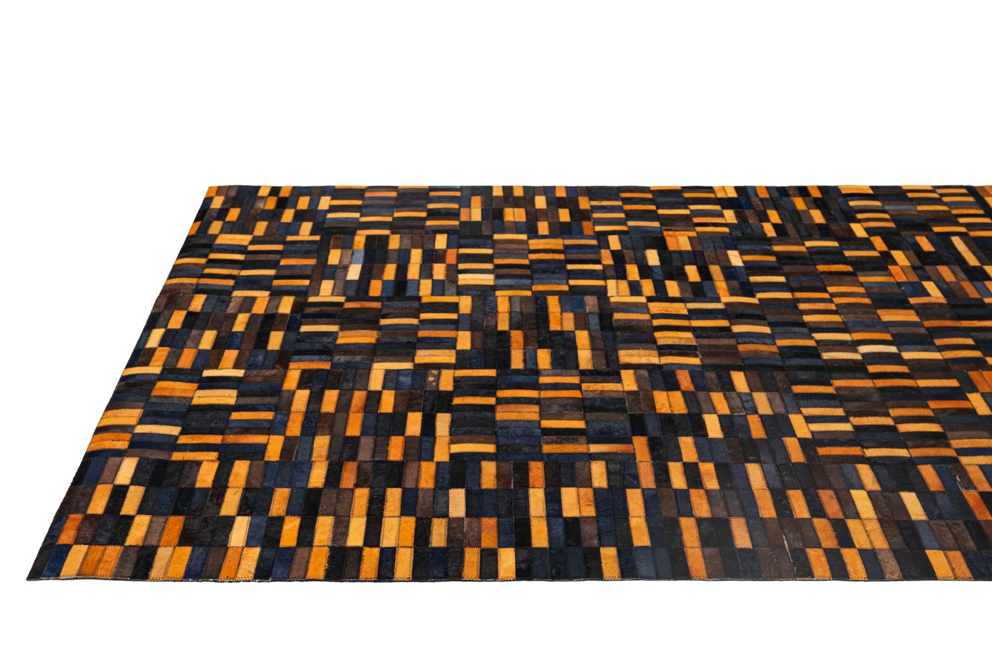 5' x 7' 11 Cowhide - Patchwork Rug