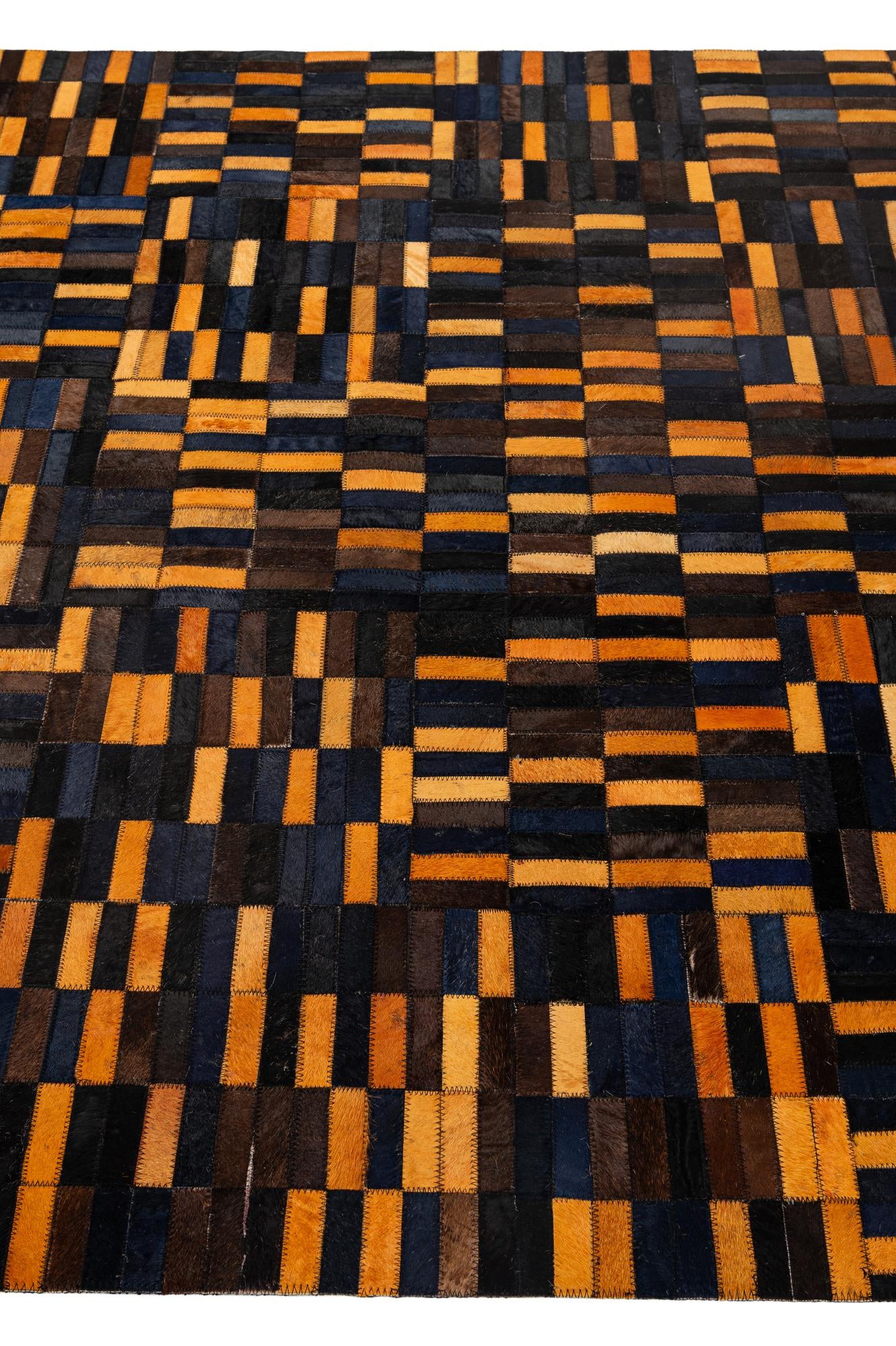 5' x 7' 11 Cowhide - Patchwork Rug