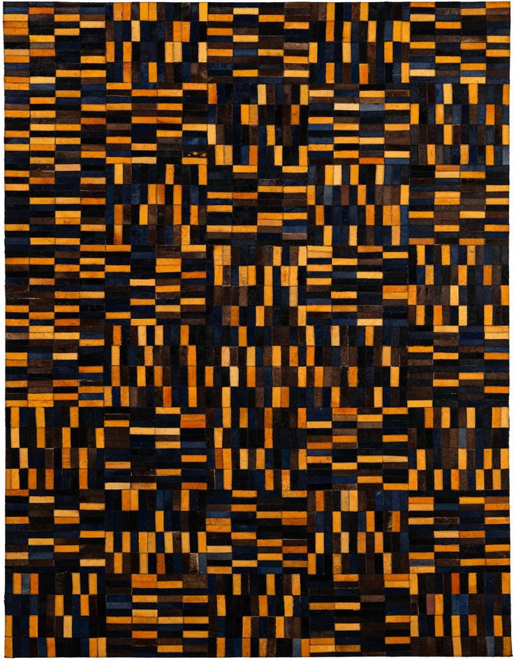 Detail image of 5' x 7' 11 Cowhide - Patchwork Rug