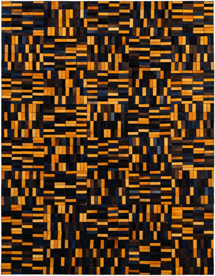 Detail image of 5' x 7' 11 Cowhide - Patchwork Rug