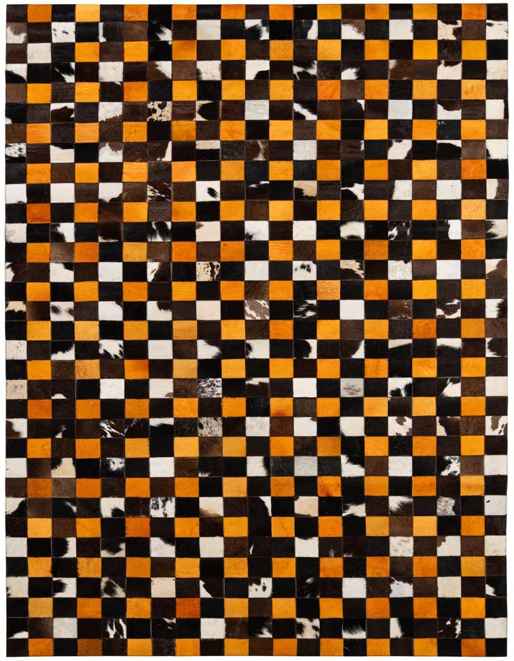 Detail image of 5' 2 x 7' 11 Cowhide - Patchwork Rug