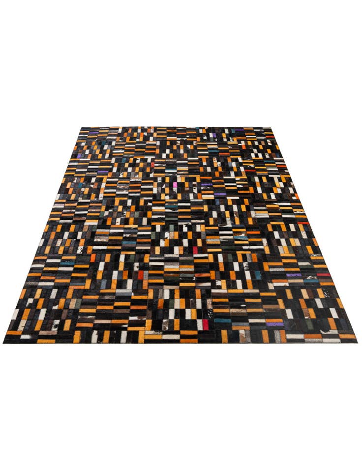 Detail image of 4' 11 x 8' 1 Cowhide - Patchwork Rug