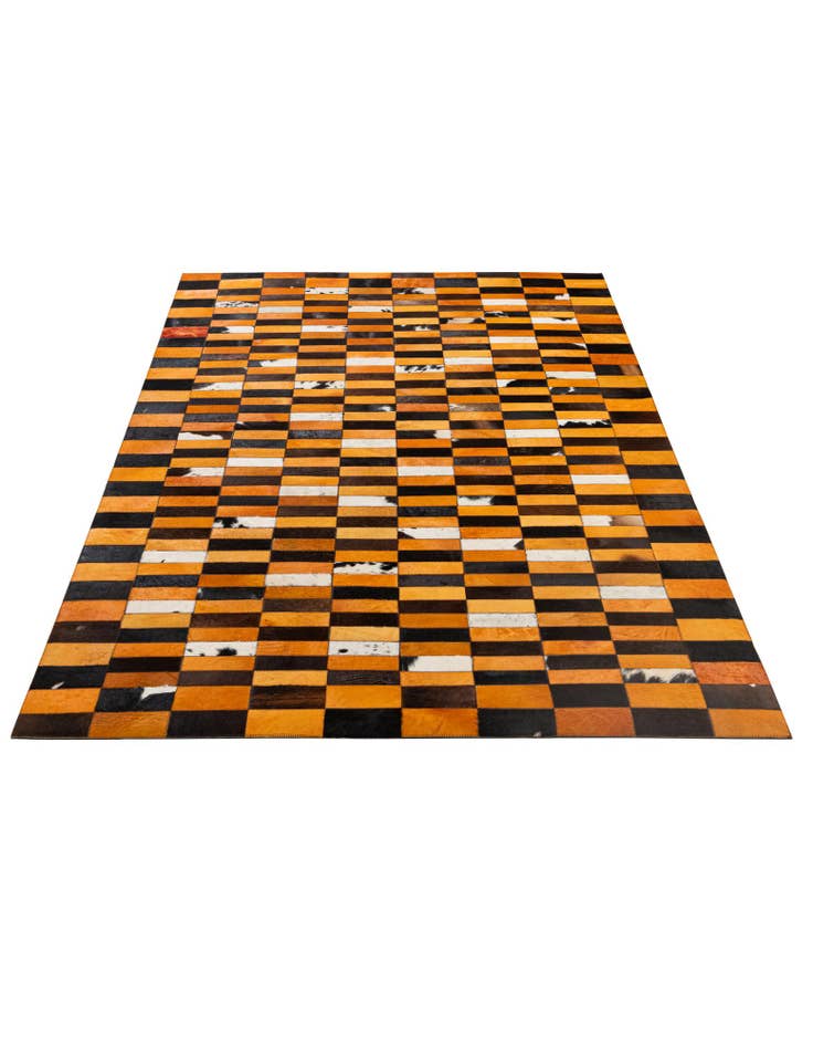 Detail image of 5' 1 x 7' 11 Cowhide - Patchwork Rug