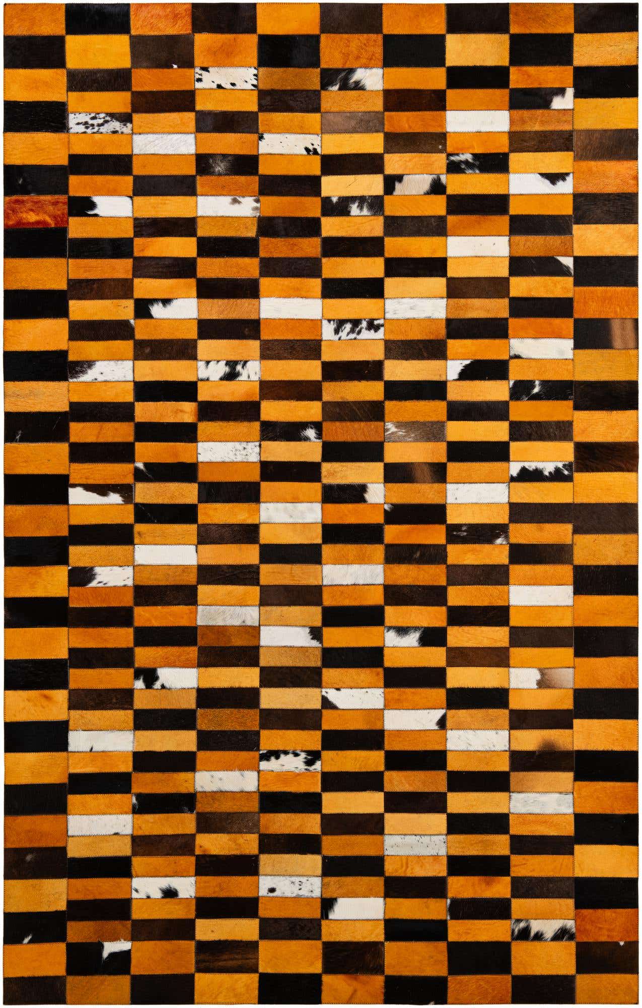 5' 1 x 7' 11 Cowhide - Patchwork Rug
