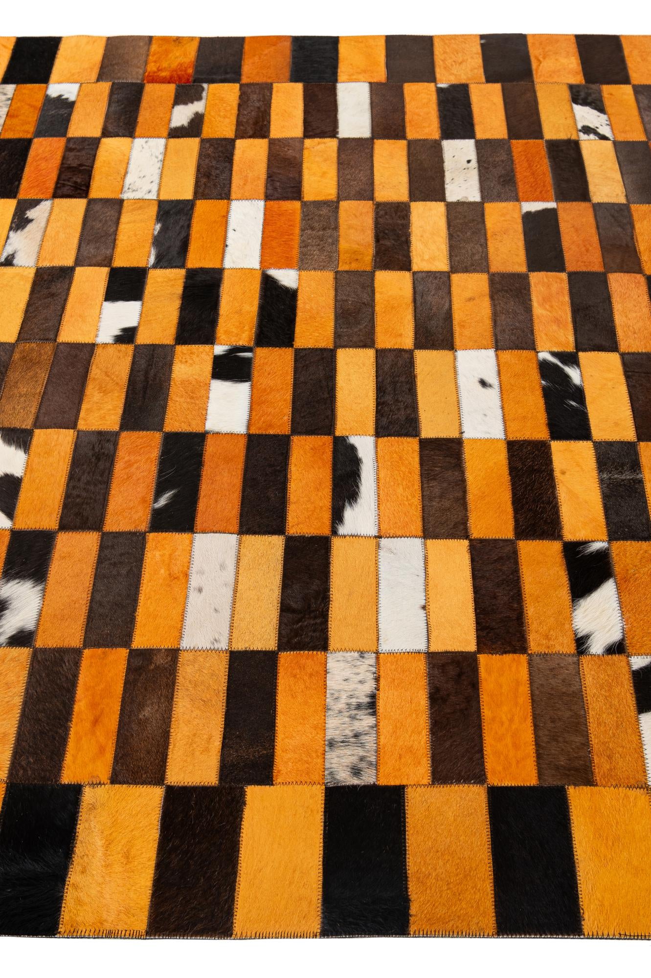 5' 1 x 7' 11 Cowhide - Patchwork Rug