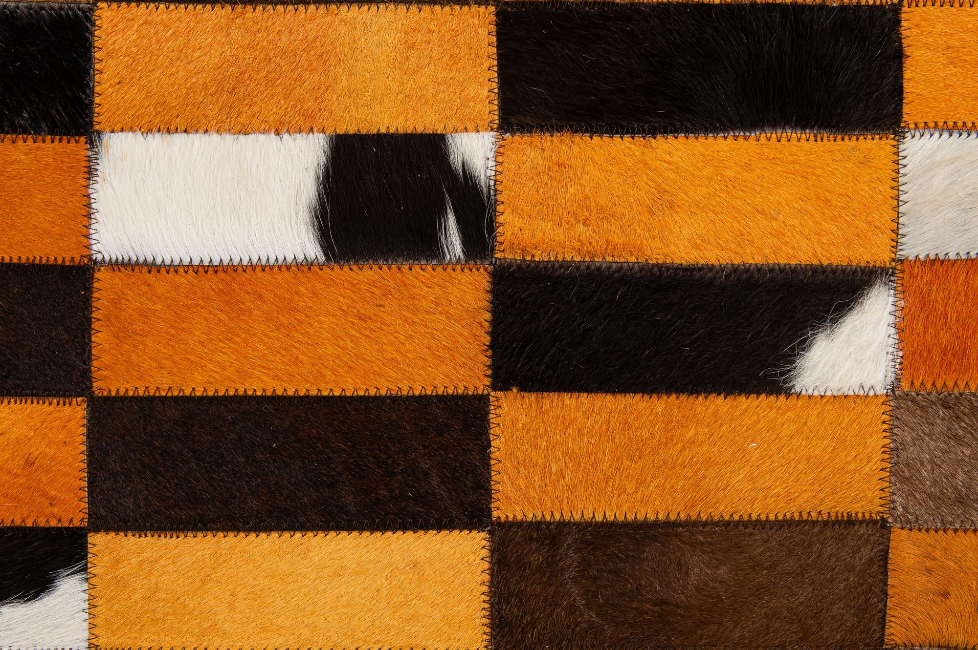 5' 1 x 7' 11 Cowhide - Patchwork Rug