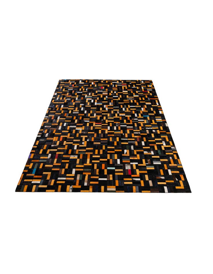 Detail image of 5' x 8' Cowhide - Patchwork Rug