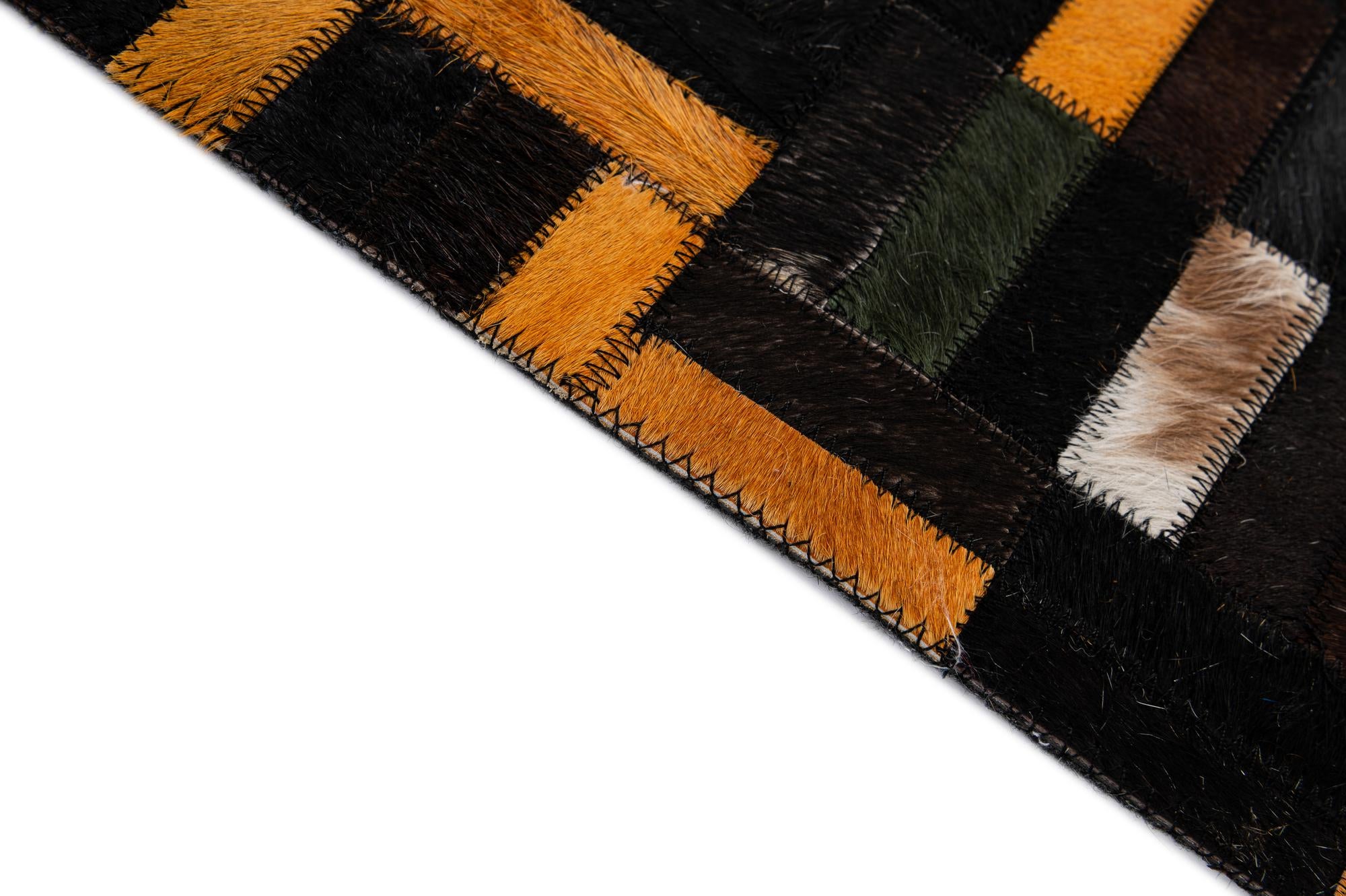 5' x 8' Cowhide - Patchwork Rug