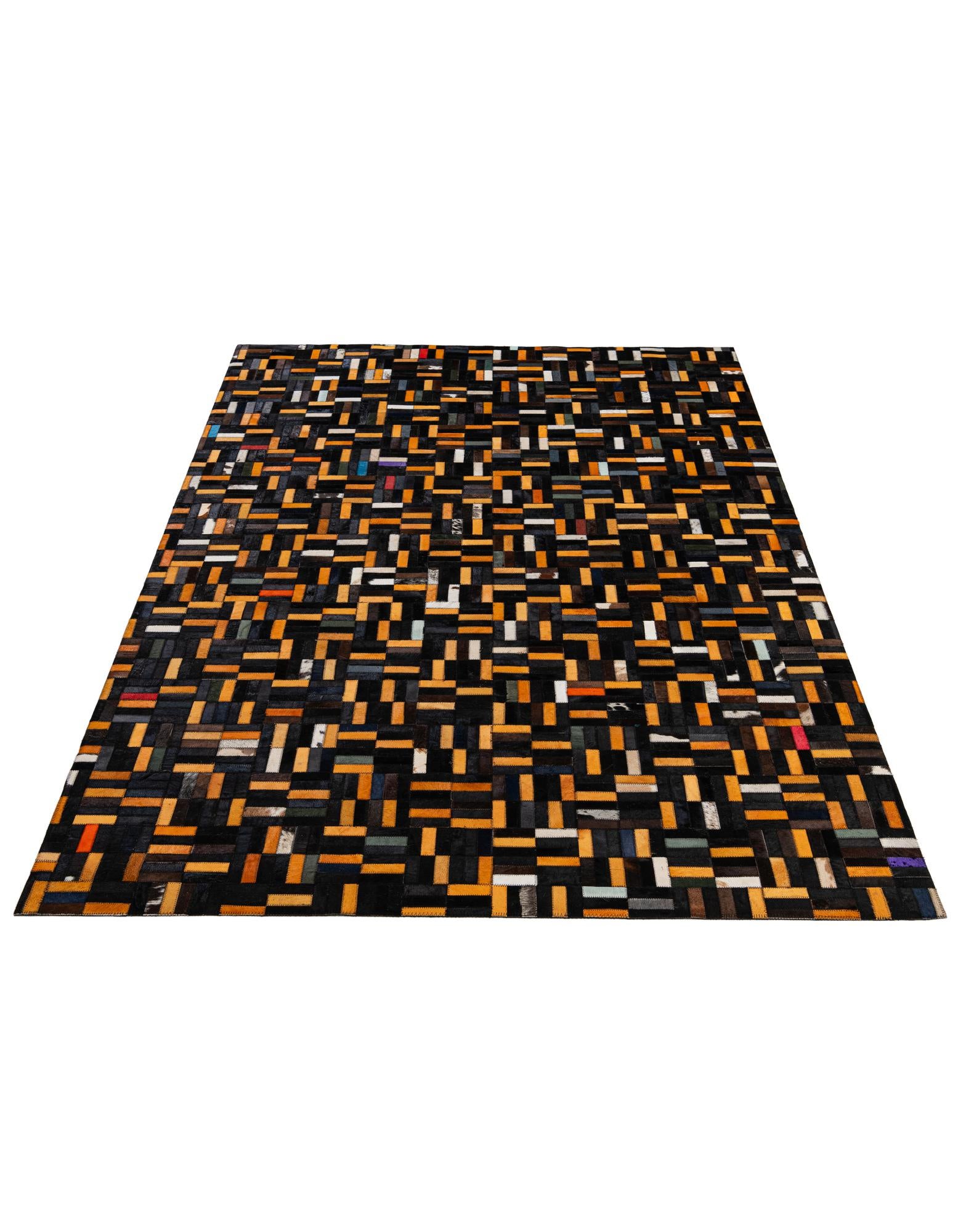5' 2 x 8' 1 Cowhide - Patchwork Rug