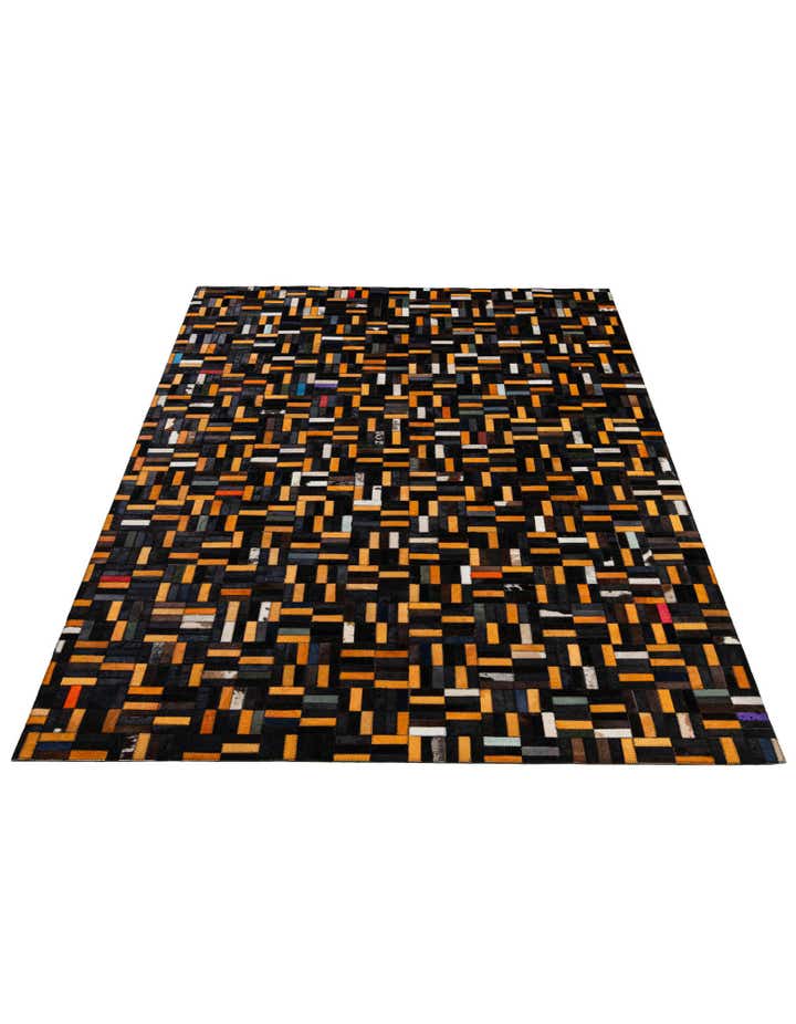 5' 2 x 8' 1 Cowhide - Patchwork Rug