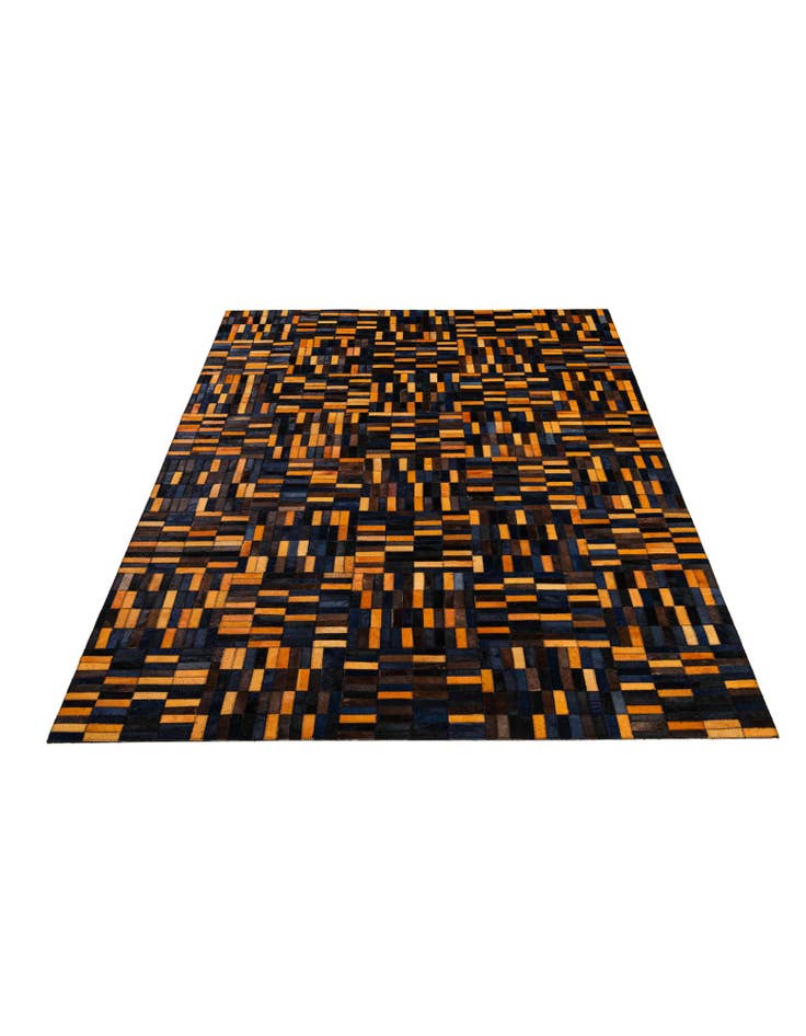 Detail image of 5' x 7' 11 Cowhide - Patchwork Rug