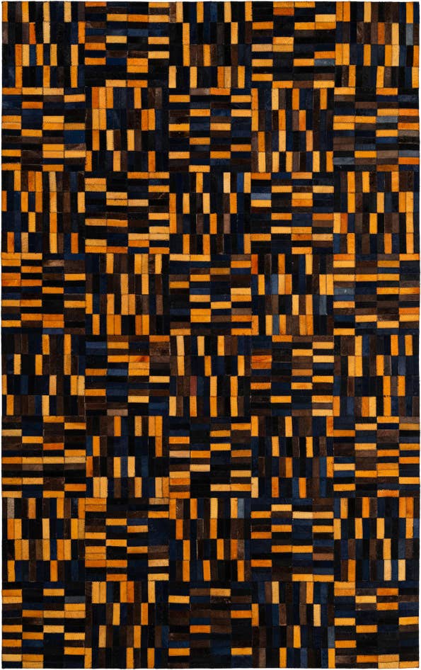 Detail image of 5' x 7' 11 Cowhide - Patchwork Rug