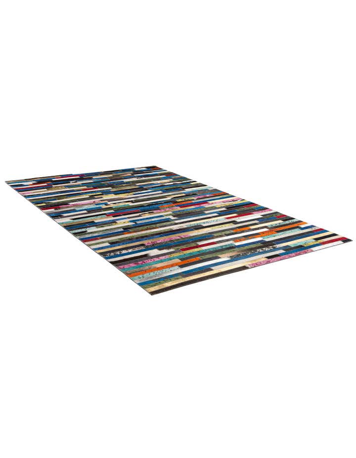 5' 1 x 8' 2 Cowhide - Patchwork Rug