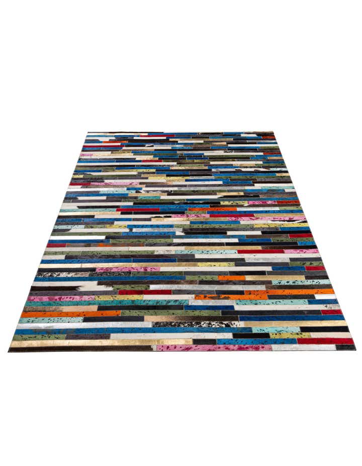 5' 1 x 8' 2 Cowhide - Patchwork Rug