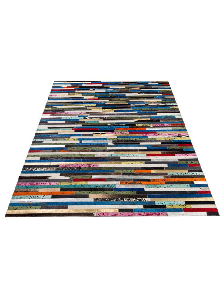 Detail image of 5' 1 x 8' 2 Cowhide - Patchwork Rug