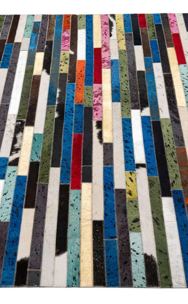 5' 1 x 8' 2 Cowhide - Patchwork Rug