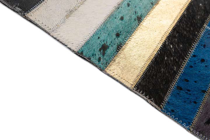 5' 1 x 8' 2 Cowhide - Patchwork Rug
