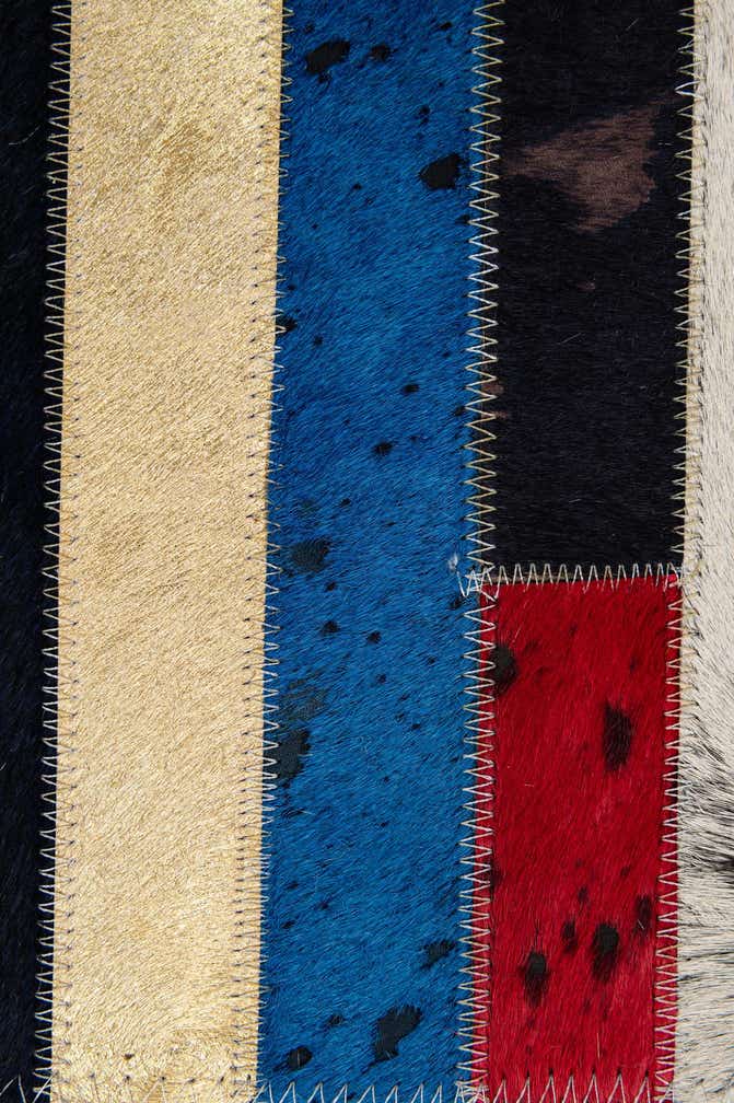 5' 1 x 8' 2 Cowhide - Patchwork Rug