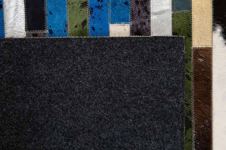 5' 1 x 8' 2 Cowhide - Patchwork Rug