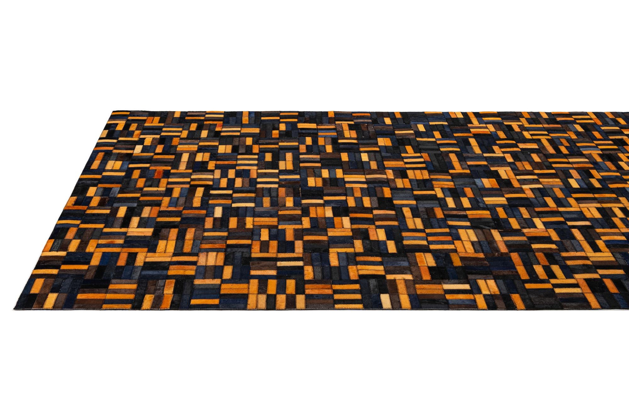 5' x 7' 11 Cowhide - Patchwork Rug