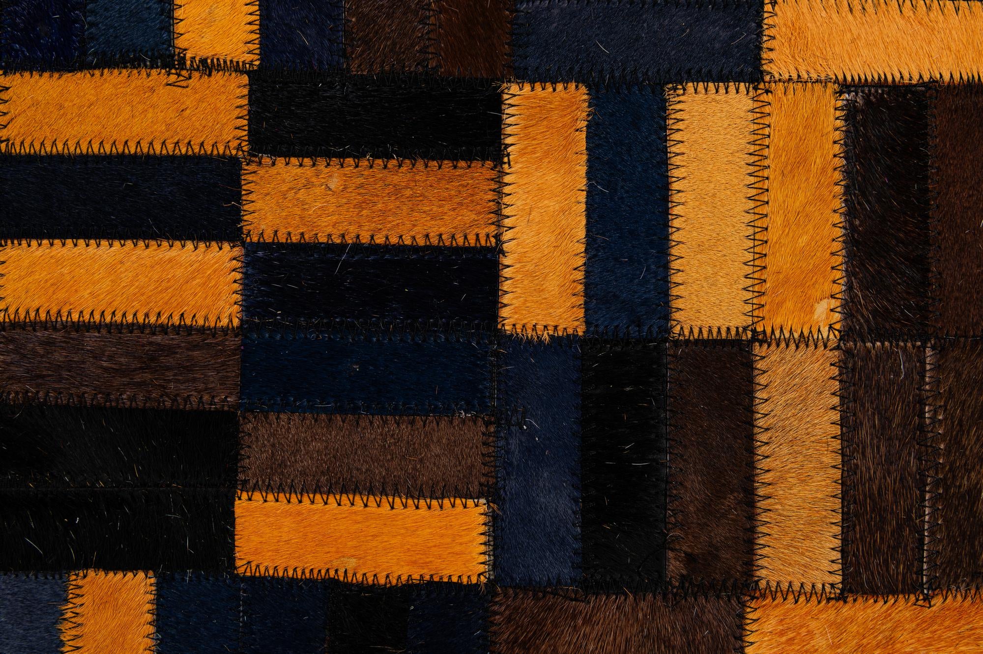 5' x 7' 11 Cowhide - Patchwork Rug