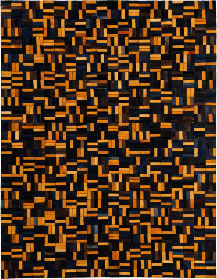 Detail image of 5' x 7' 11 Cowhide - Patchwork Rug