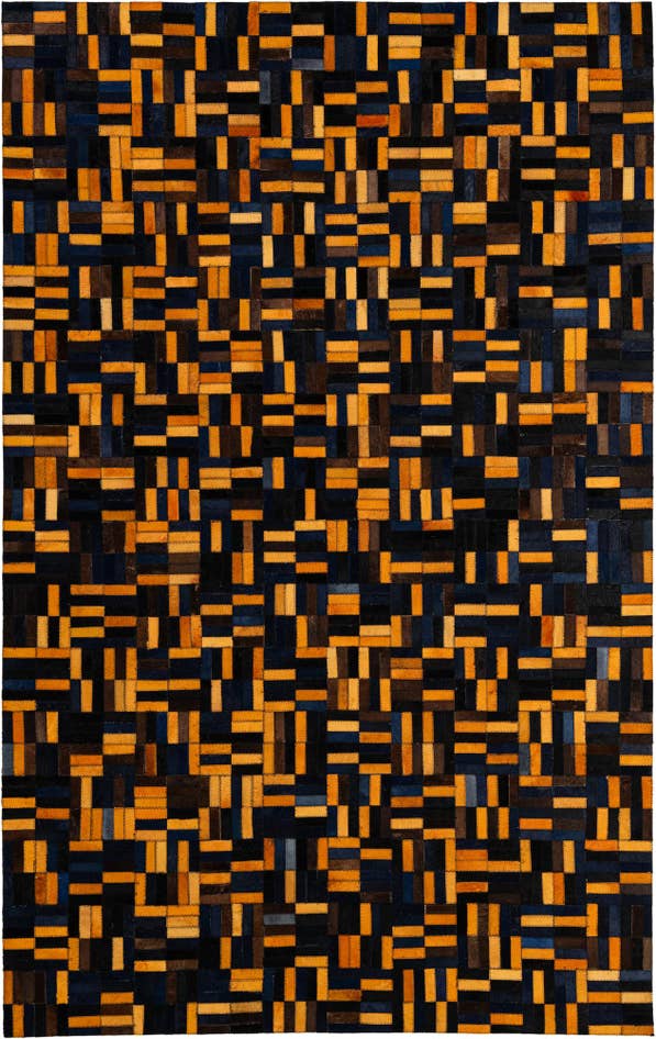 Detail image of 5' x 7' 11 Cowhide - Patchwork Rug