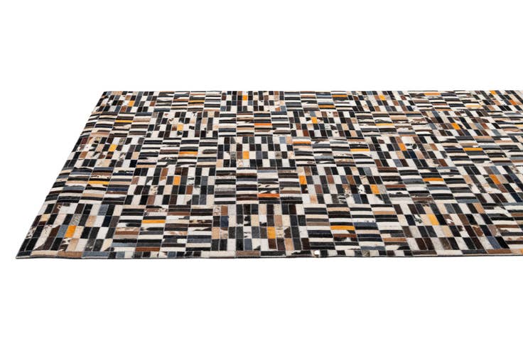 Detail image of 5' x 8' Cowhide - Patchwork Rug