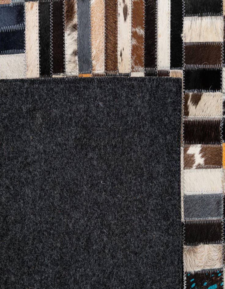 Detail image of 5' x 8' Cowhide - Patchwork Rug