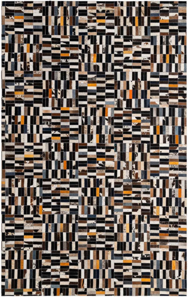 Detail image of 5' x 8' Cowhide - Patchwork Rug