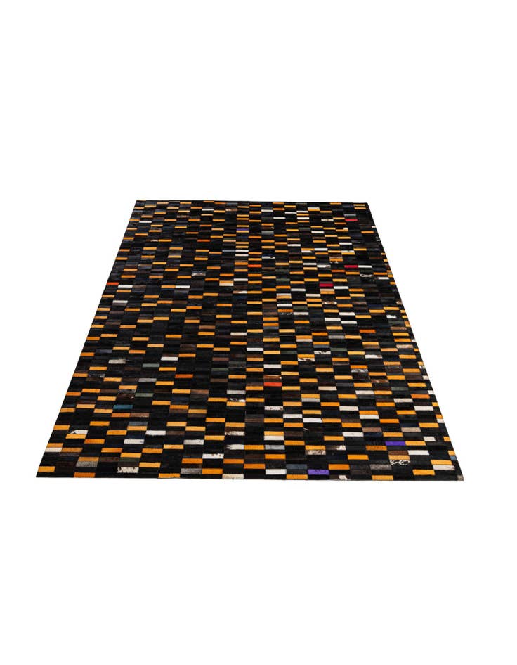 Detail image of 5' 1 x 8' Cowhide - Patchwork Rug