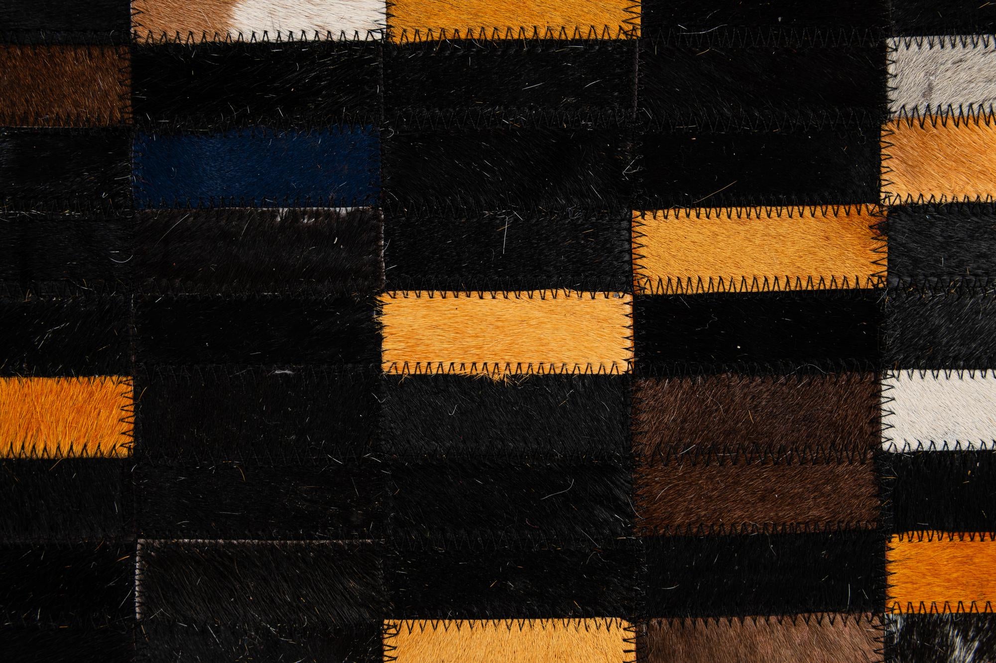 5' 1 x 8' Cowhide - Patchwork Rug