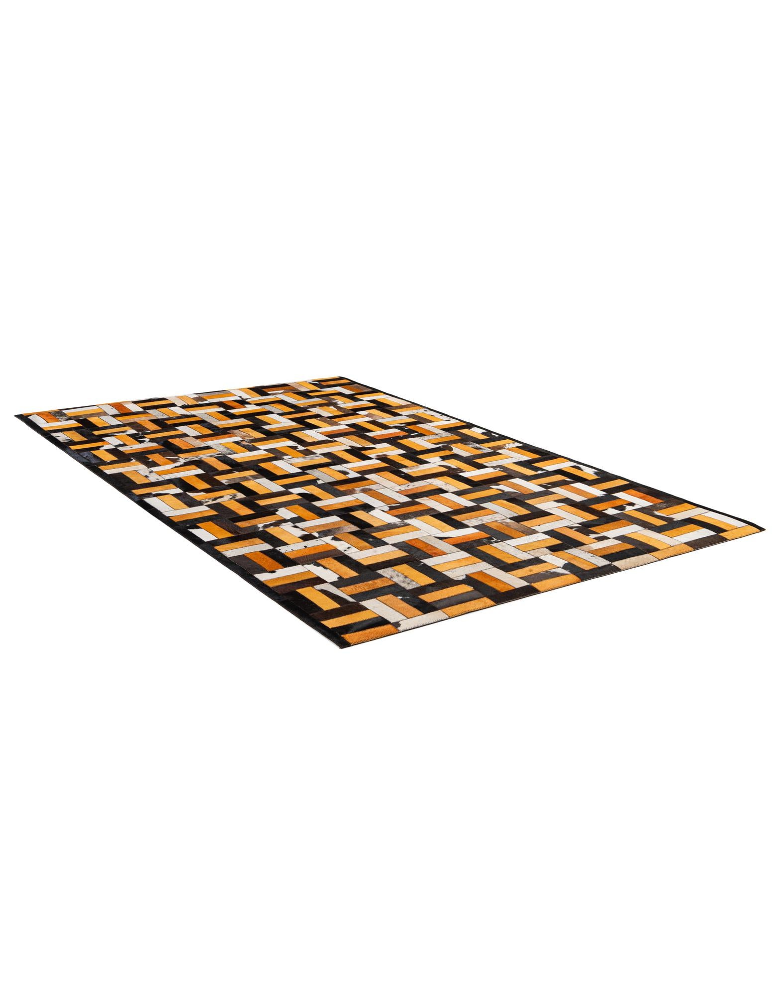 5' 2 x 8' Cowhide - Patchwork Rug