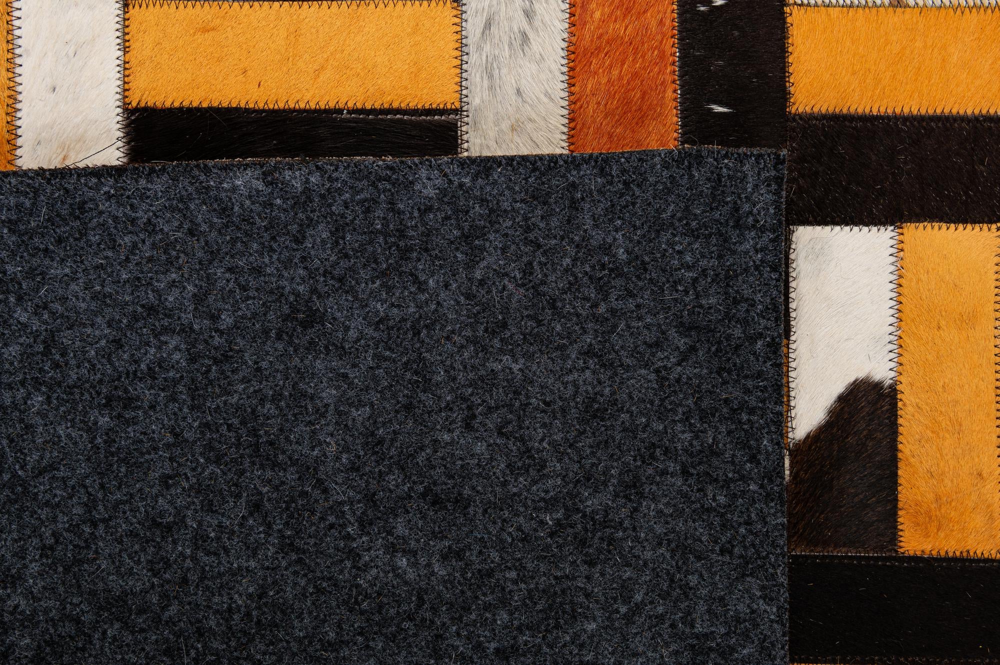5' 2 x 8' Cowhide - Patchwork Rug