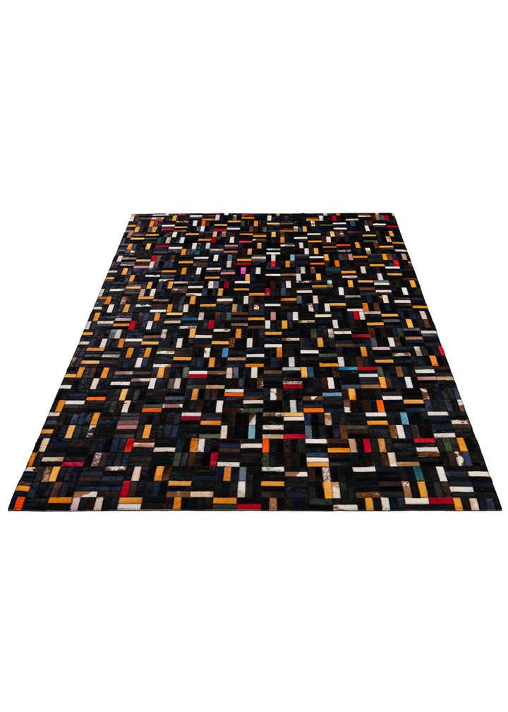 5' 1 x 8' Cowhide - Patchwork Rug