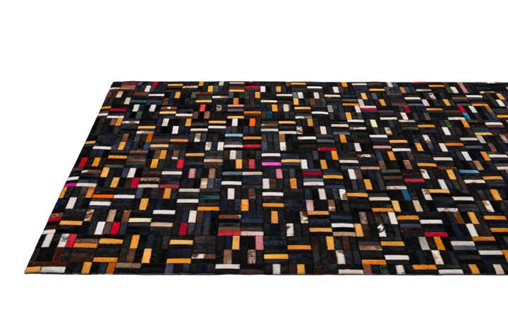 5' 1 x 8' Cowhide - Patchwork Rug