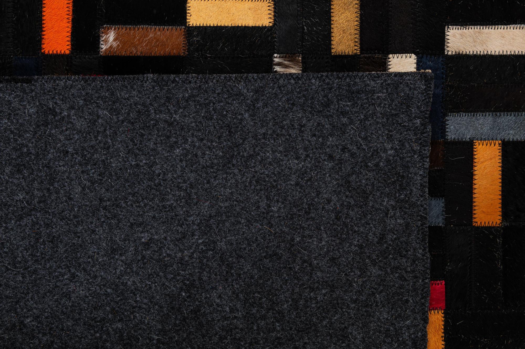5' 1 x 8' Cowhide - Patchwork Rug