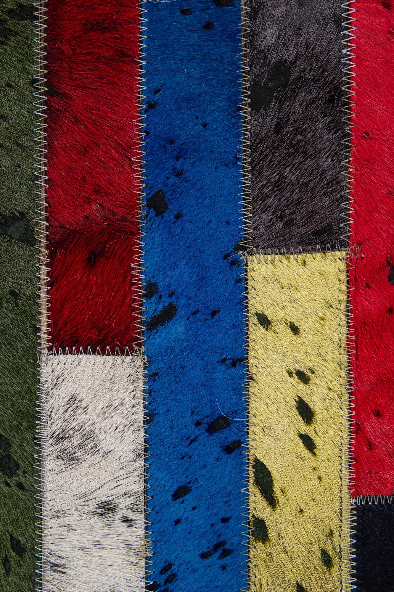 5' 1 x 8' Cowhide - Patchwork Rug