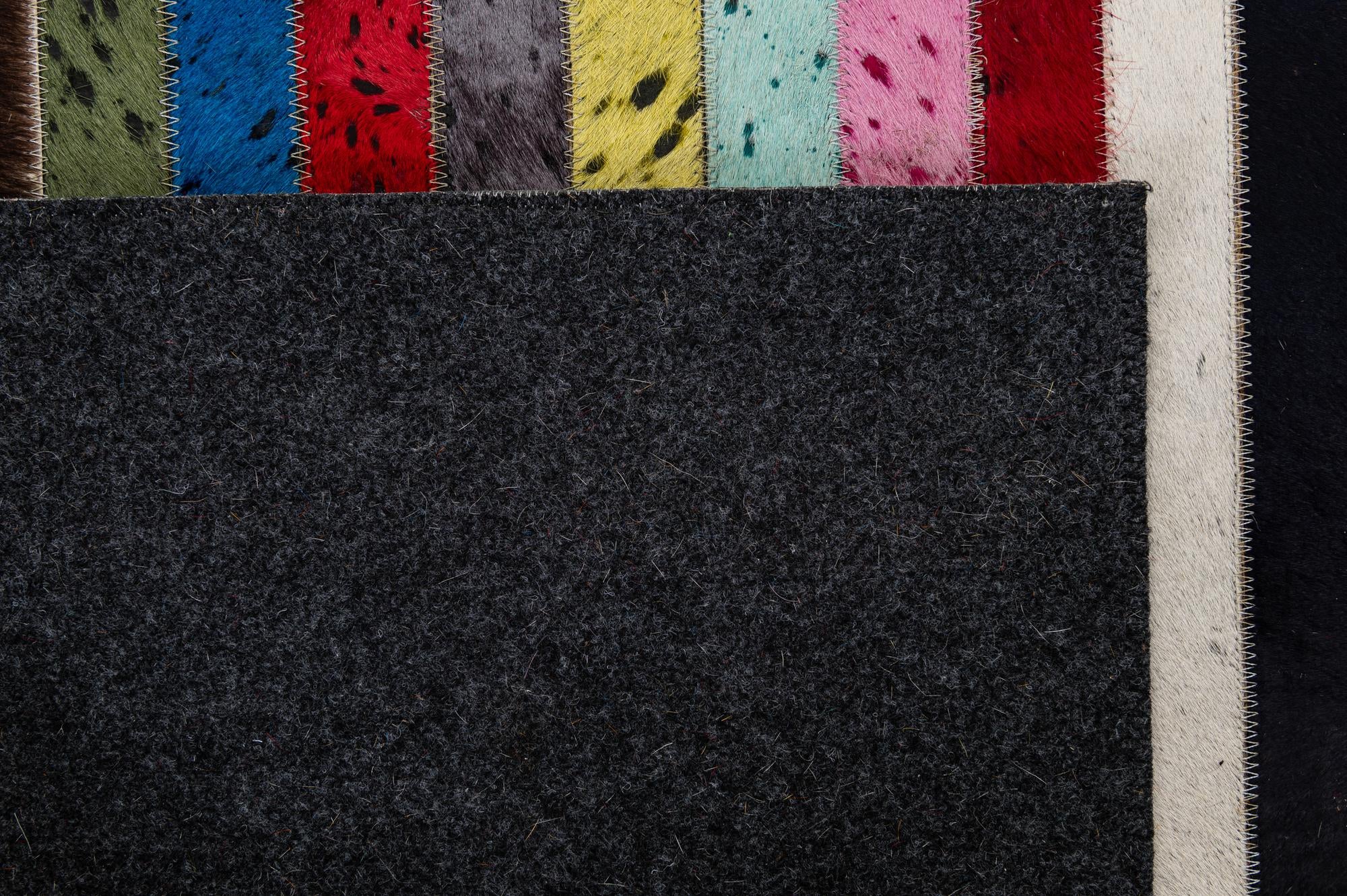 5' 1 x 8' Cowhide - Patchwork Rug