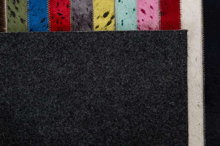 5' 1 x 8' Cowhide - Patchwork Rug