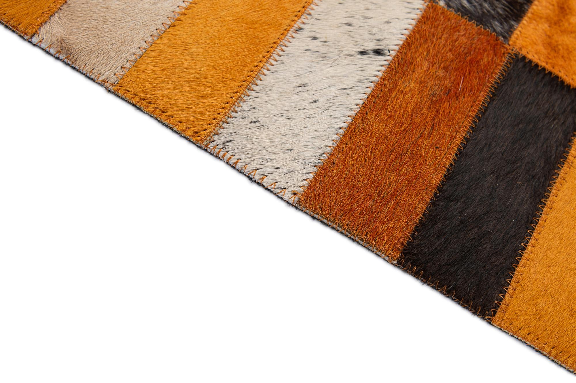 5' x 8' Cowhide - Patchwork Rug