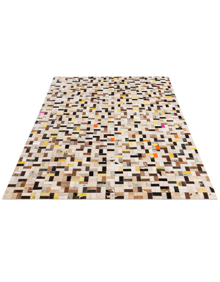 Detail image of 5' x 8' Cowhide - Patchwork Rug