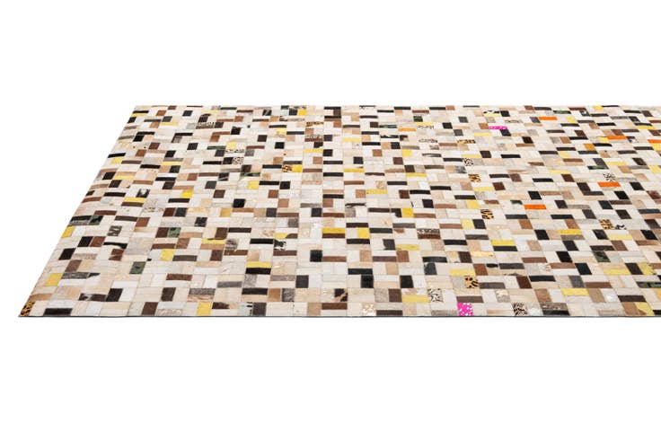 Detail image of 5' x 8' Cowhide - Patchwork Rug