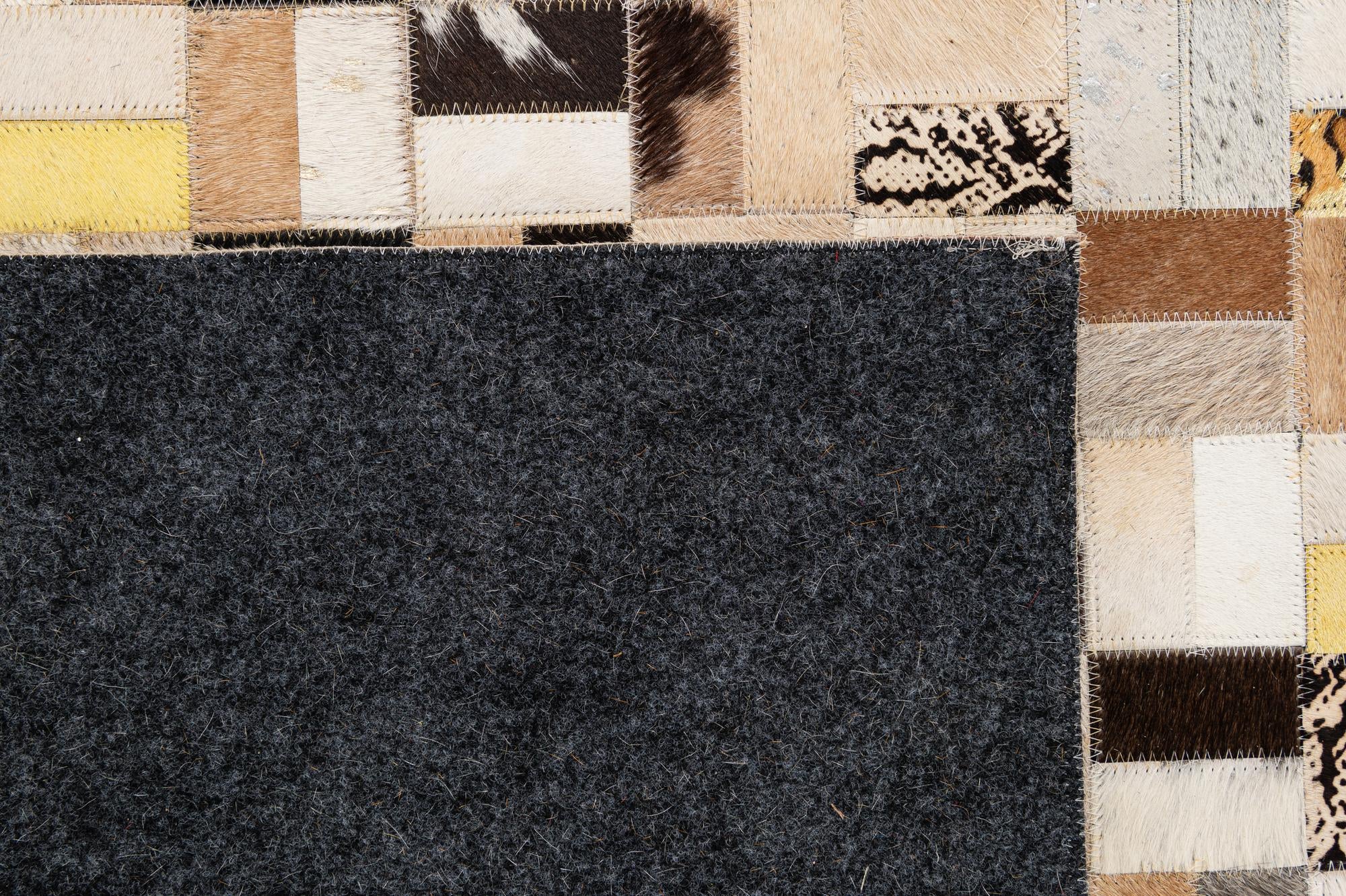5' x 8' Cowhide - Patchwork Rug