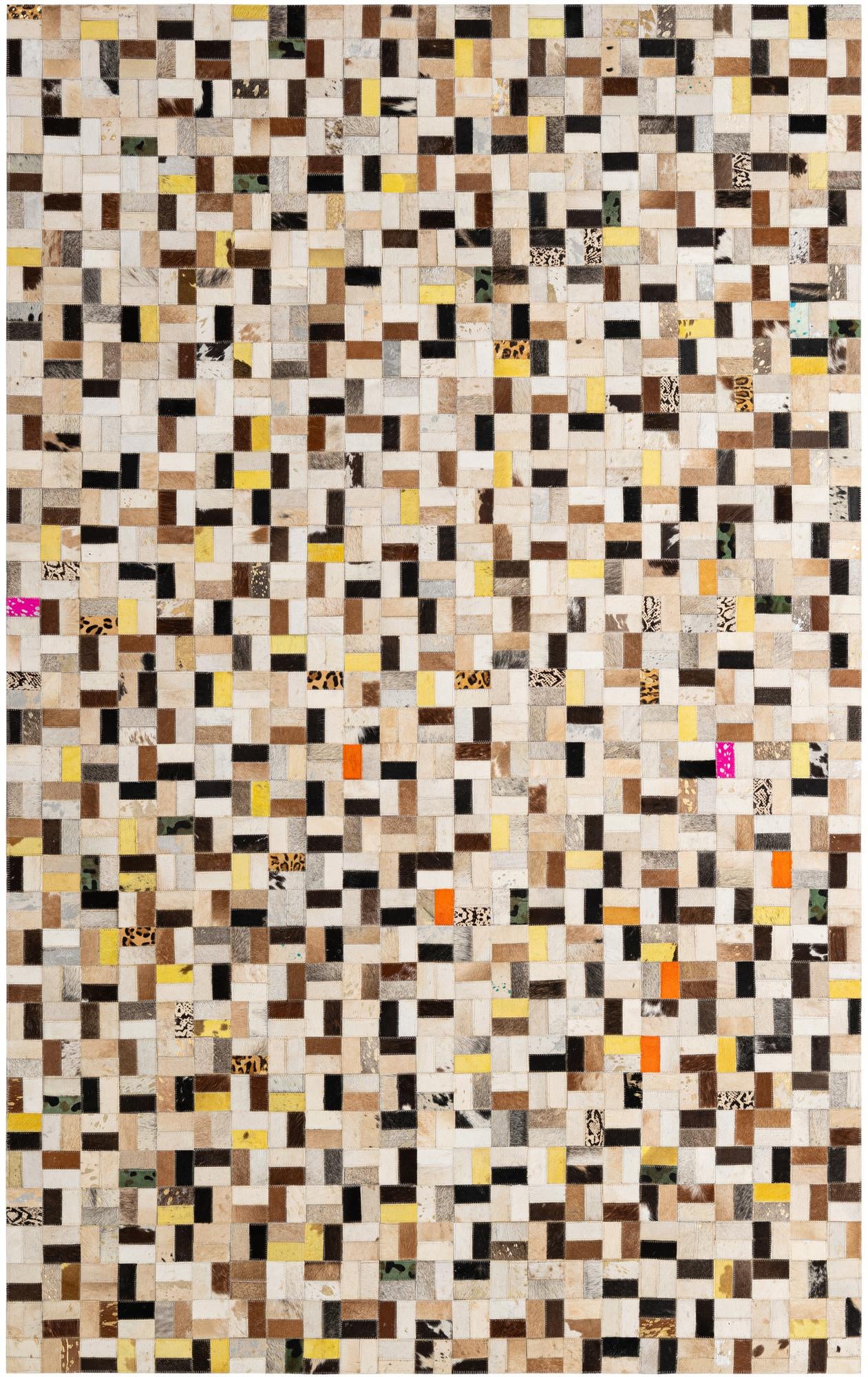 5' x 8' Cowhide - Patchwork Rug